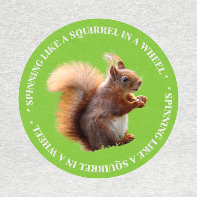 spinning like a squirrel in wheel by creative.pro100